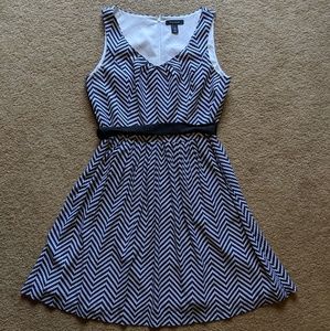 White House Black Market zig zag dress